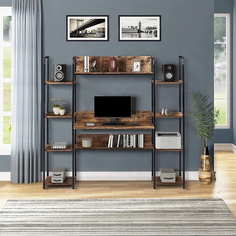 Cheap price computer desk computer desk table office computer desk with book shelve