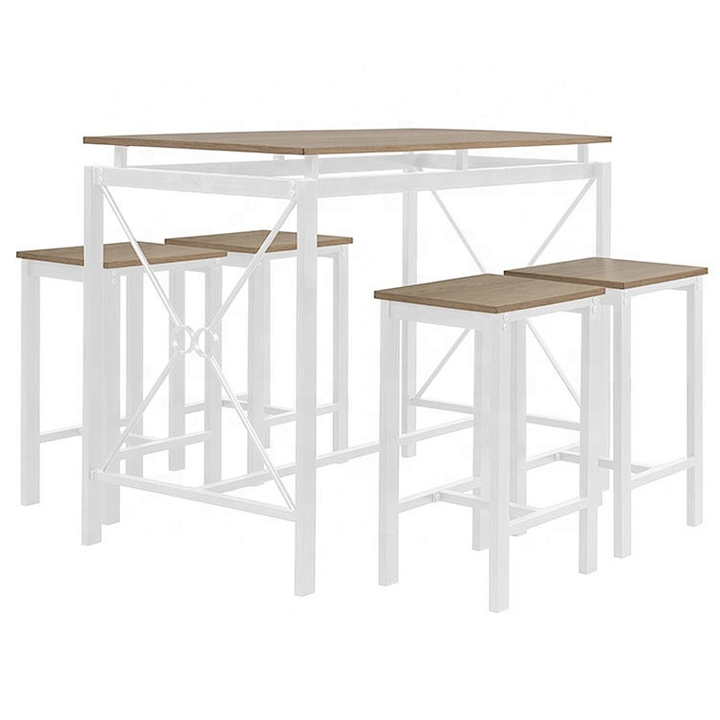 Modern dining table with bench Compact dining set use for small kitchen room