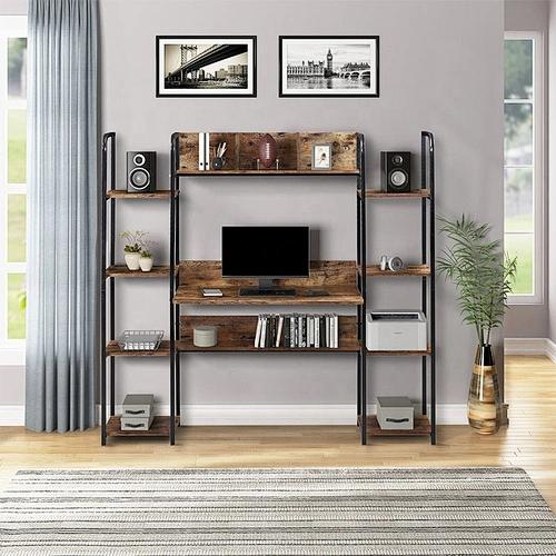 Cheap price computer desk computer desk table office computer desk with book shelve