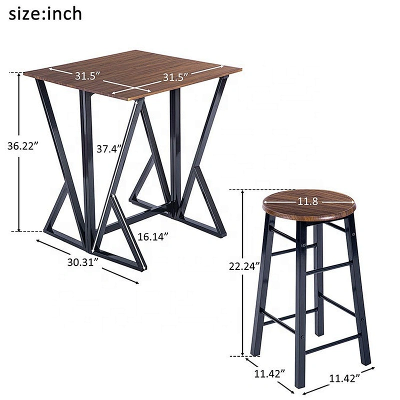BFast Food Kitchen Restaurant Dining Bar Table And Chair Sets For Sale