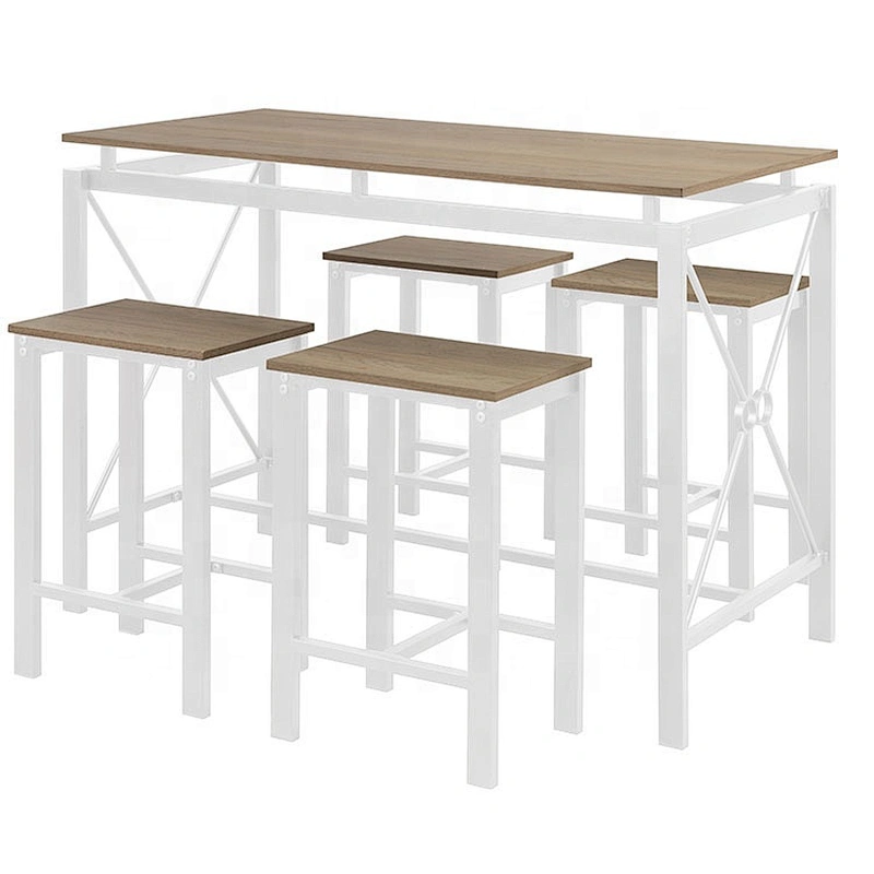 Modern dining table with bench Compact dining set use for small kitchen room