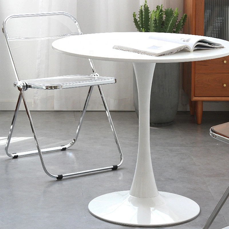 Hot sale small tulip round dining table round glass dining tables