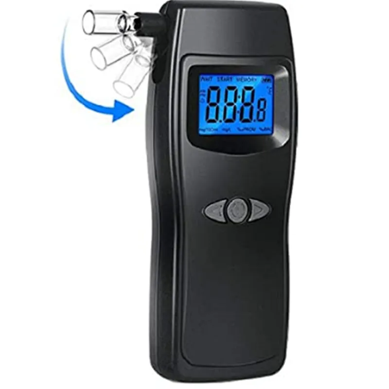 Wholesale Manufacturer OEM ODM High Accurate Rechargeable Breath Alcohol Tester Breathalyzer with 10 Mouthpieces