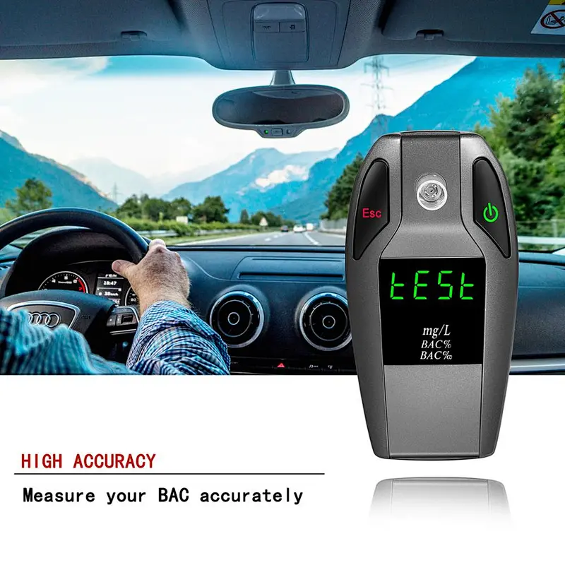 CE Approved Police Grade Fuel Cell Sensor Professional Breathalyzer Alcohol Tester