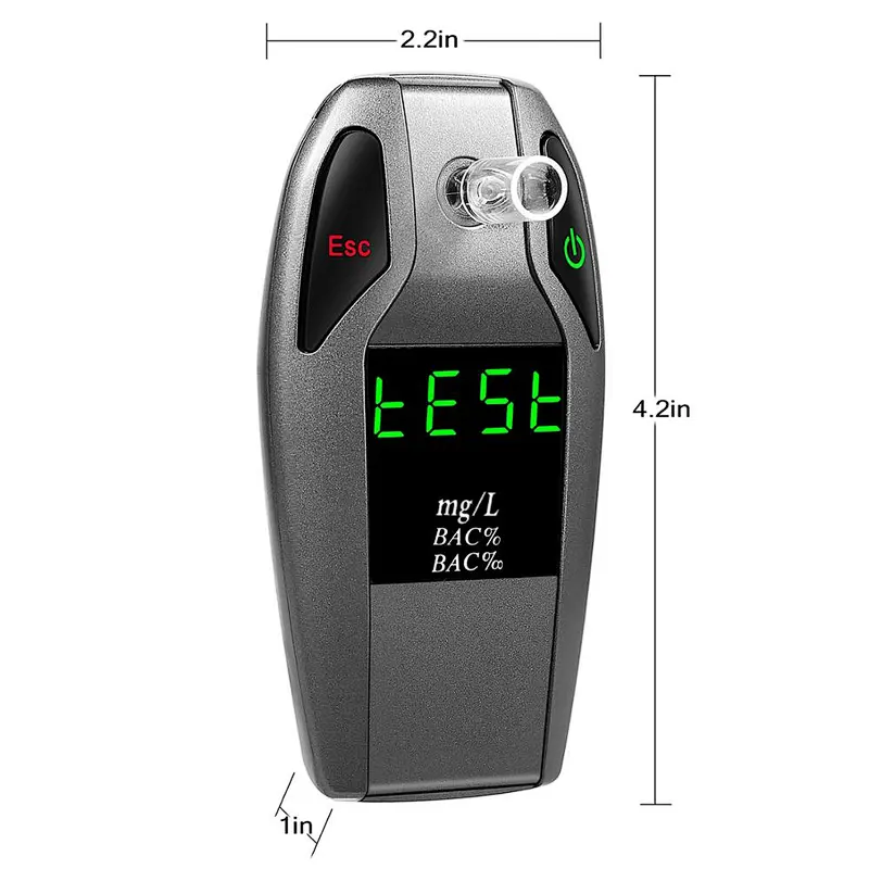 CE Approved Police Grade Fuel Cell Sensor Professional Breathalyzer Alcohol Tester
