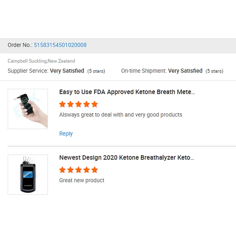 Wholesale Manufacturer OEM ODM EEK Ketone Test Meter High Accuracy Keto Analyzer Breath Ketone Meter