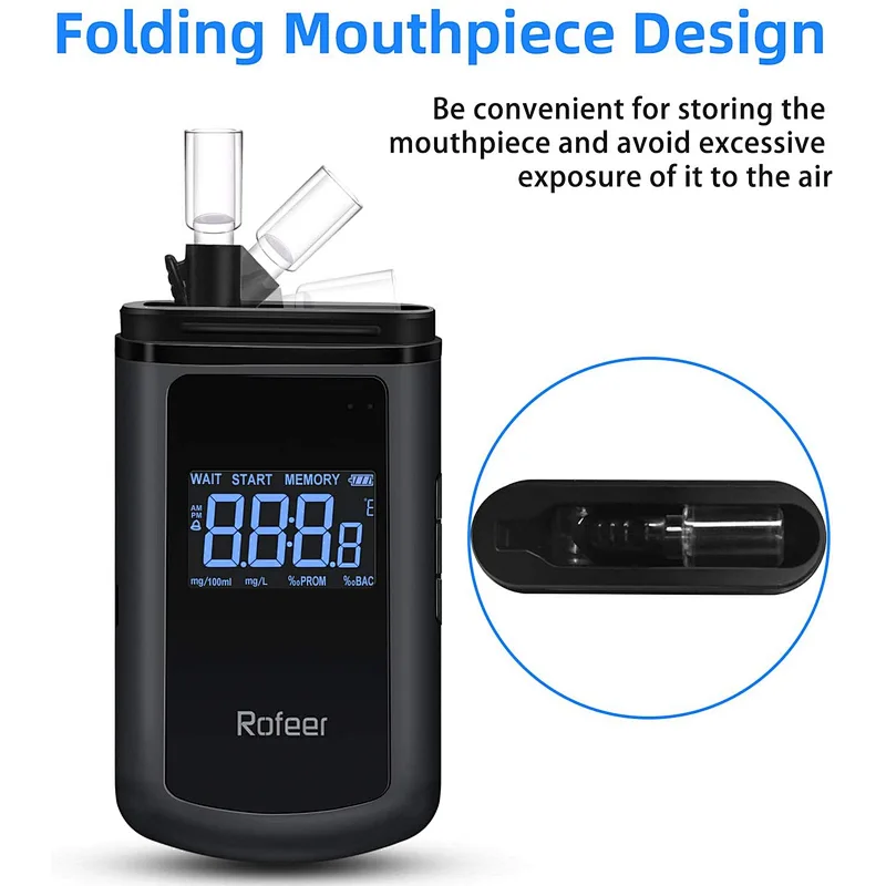 Dropshipping Portable Mini LCD Alcohol Tester Meter Breathalyzer Alcoholometer Breath Alcohol Tester