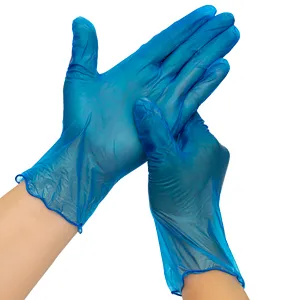 Powder Free Blue Vinyl Examination Gloves