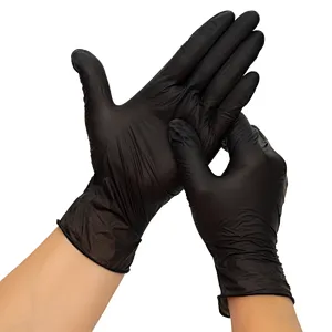 Black Powder Free Nitrile Gloves With High Quality