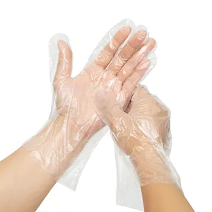 DELI PE disposable Clear  Washing Gloves