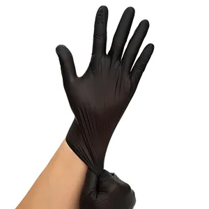 Black Powder Free Nitrile Gloves With High Quality