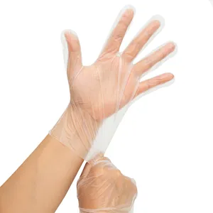 Clear Tpe Gloves Powder Free Cpe Tpe Disposable Gloves