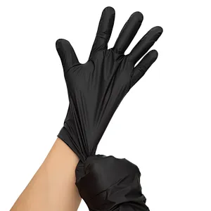 Black Tpe Plastic Household Disposable Gloves For Cleaning Use