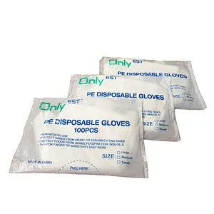 Clear  Washing Gloves PE gloves