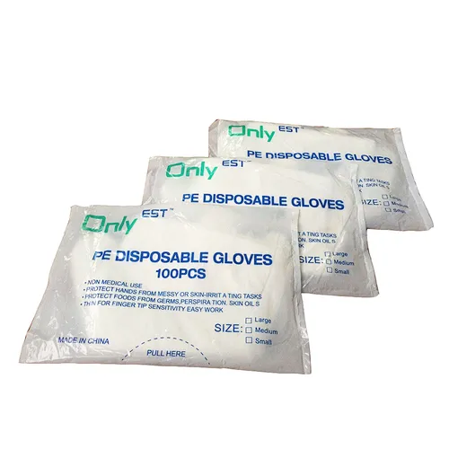 Clear  Washing Gloves PE gloves