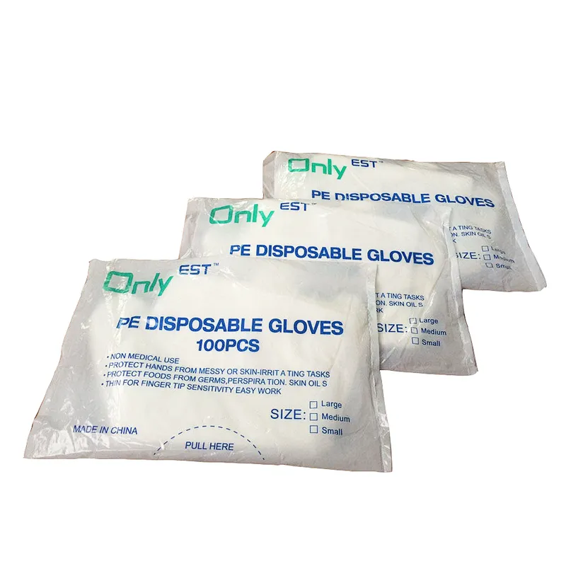 Clear  Washing Gloves PE gloves