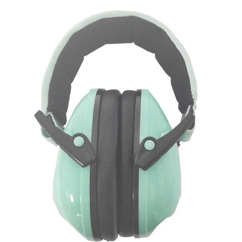Light Green Custom Logo Adjustable Safety Soundproof Earmuff For Baby