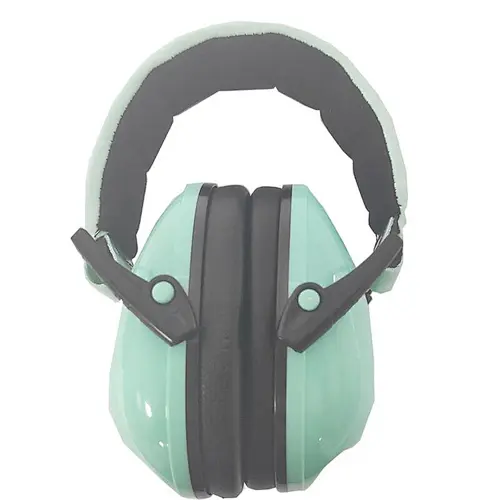 Light Green Custom Logo Adjustable Safety Soundproof Earmuff For Baby