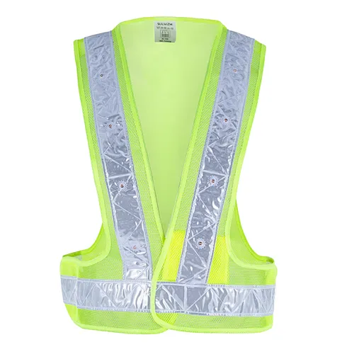 LED Safety Vest with Adjustable Size,Night Warning Reflective Vest