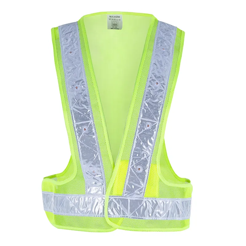 LED Safety Vest with Adjustable Size,Night Warning Reflective Vest