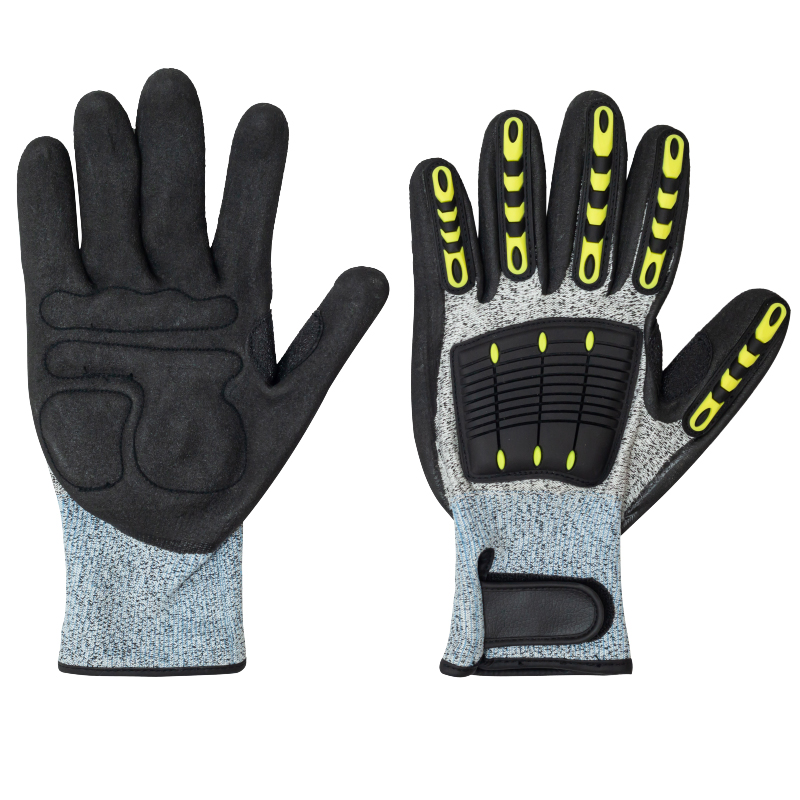 High Performance Anti Impact Machine Gloves Protective Hand in Oil Field