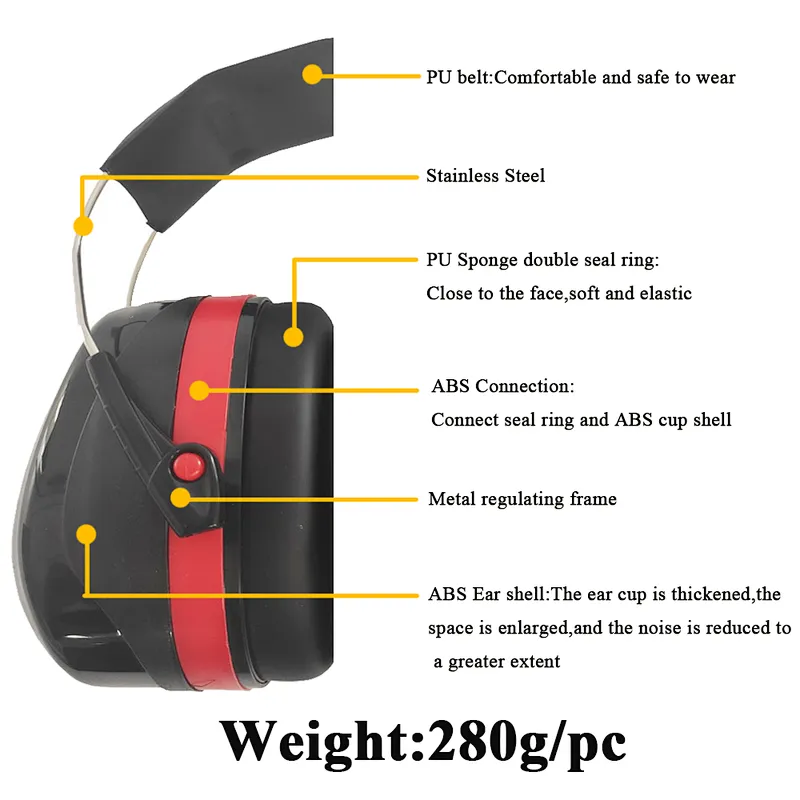 26dB High SNR NRR Foldable Safety Earmuff
