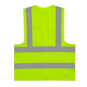 Breathable Safety Vest with X-cross Reflective Vest&Zipper Closure