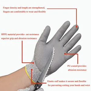 Garden PU Working Gloves Safety Hand Protection