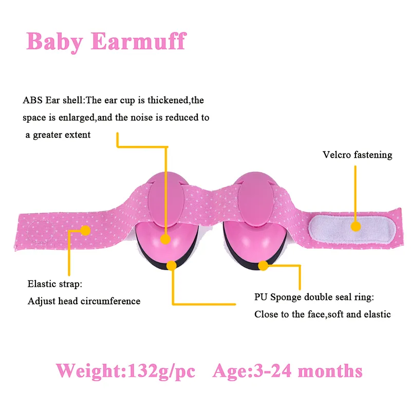 Baby Hearing Protection Safety Noisy Reduction Earmuffs