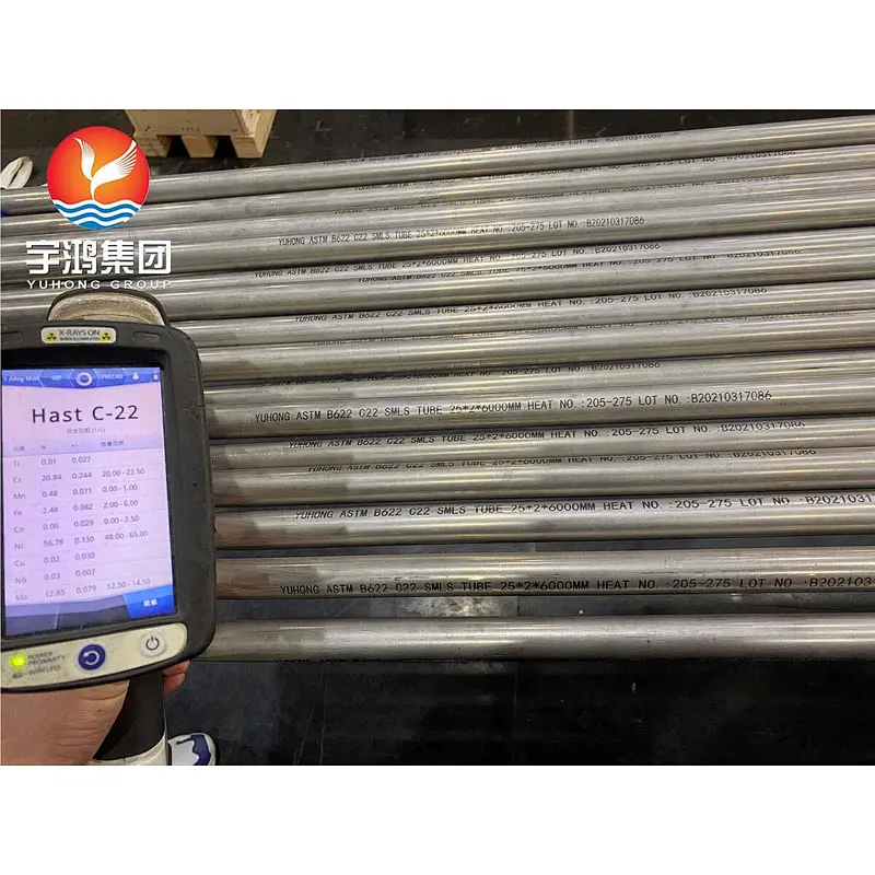ASTM B622 C22 (NO6022) DIN 2.4602 SMLS TUBE