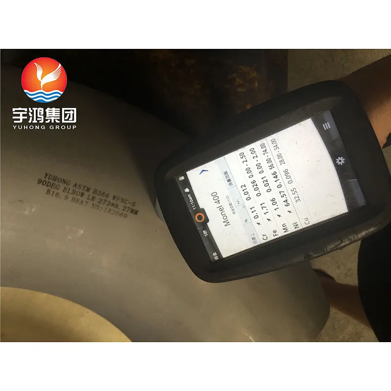 ASTM B366 MONEL400(NO4400) 90 DEG. ELBOW LR DIN 2.4360  BUTT WELD FITTING
