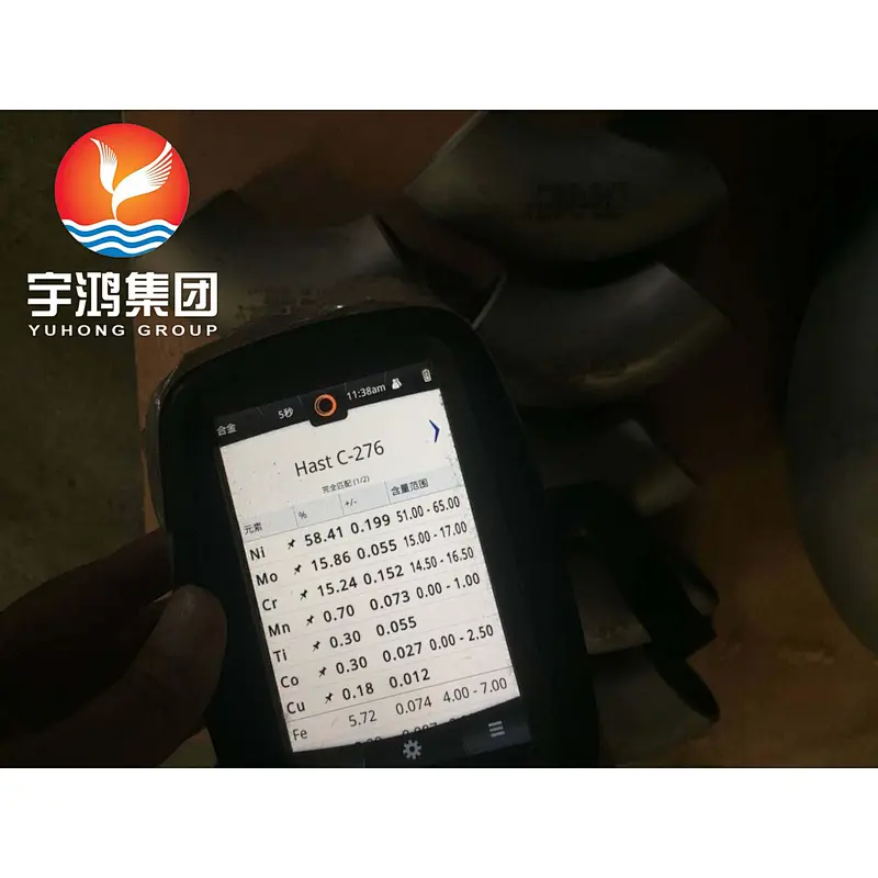 90 DEG. ELBOW LR ASTM B366 C276-S DIN 2.4819 BUTTWELD FITTING