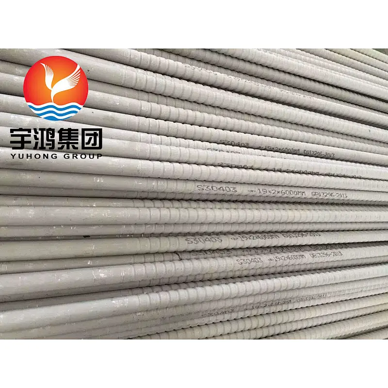S30403 Stainless Steel Corrugated Tube For Heat Exchangers PA Fin Tube