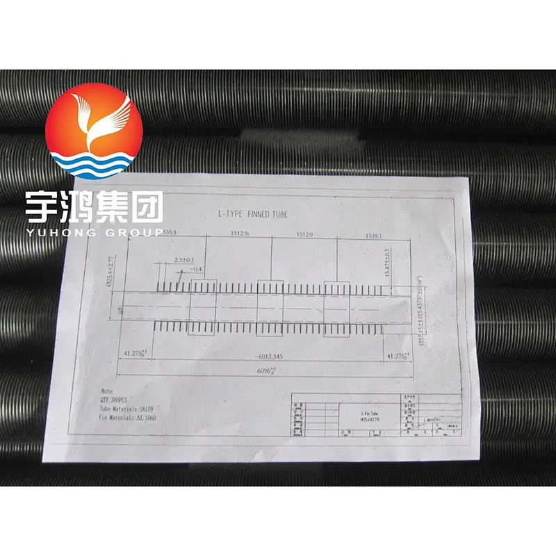 ASME SA179 Wrapped Tension L Type Finned Tube For Heat Exchanger