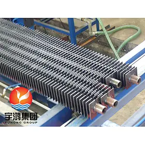 ASTM A192 SMLS Bolier Square Heat Exchanger Fin Tube Of Waste Heat Recovery Unit