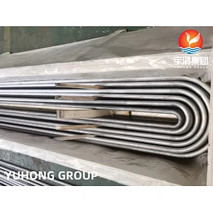 ASTM A213 TP444 STAINLESS STEEL U BEND HEAT EXCHANGER TUBE