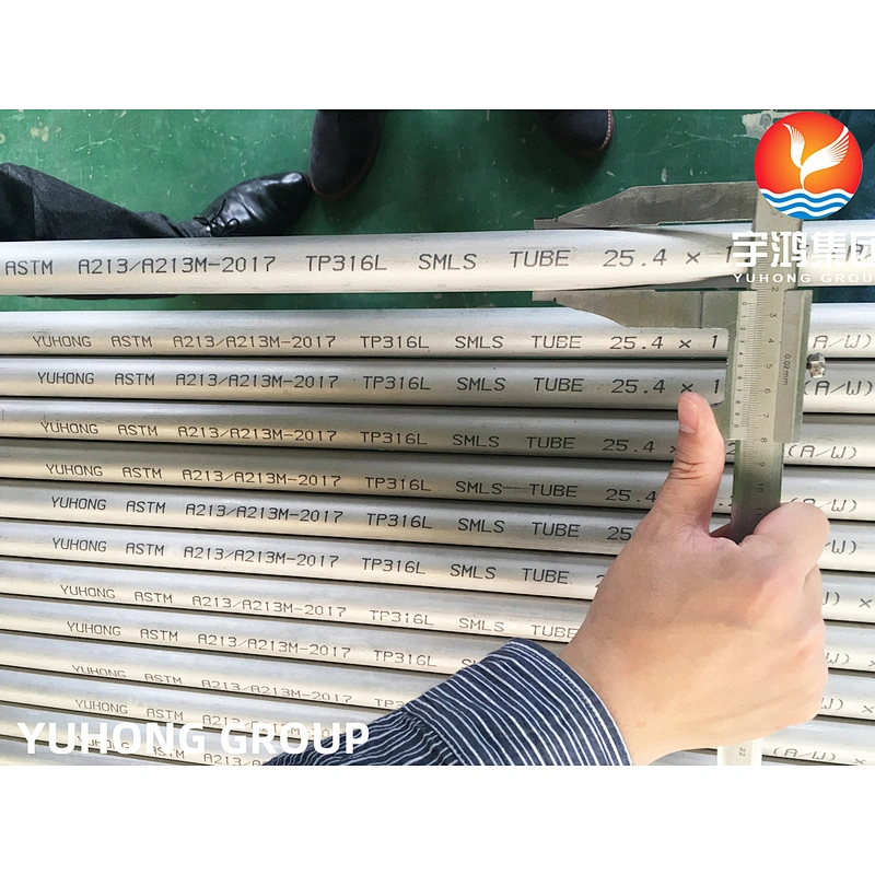 HEAT EXCHANGER TUBE ASTM A213 TP316L STAINLESS STEEL SEAMLESS TUBE