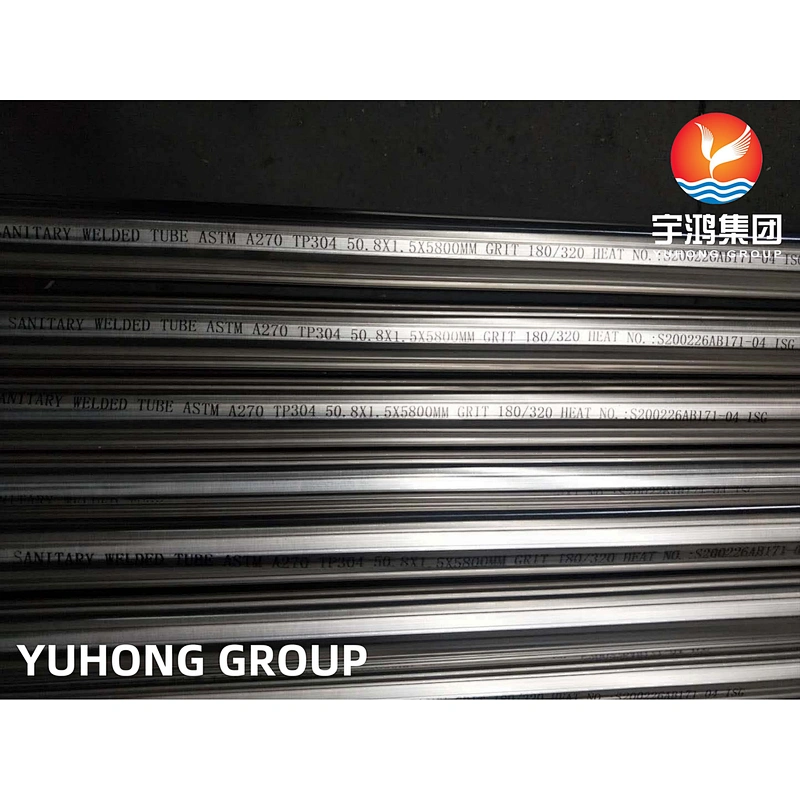 ASTM A270 TP304 SANITARY STAINLESS STEEL WELDED TUBE