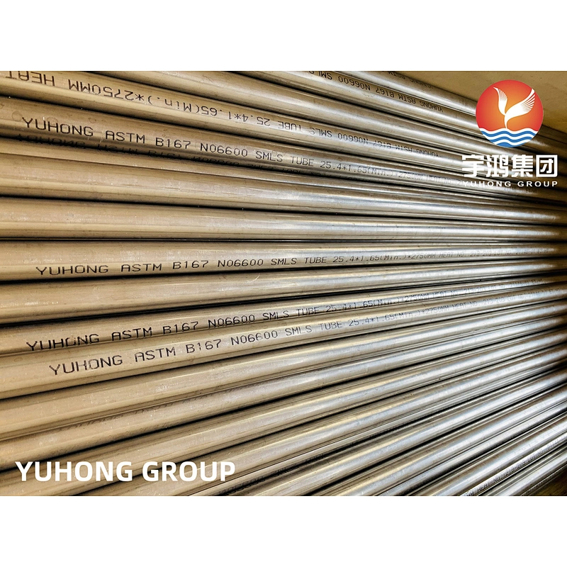 ASTM B167 Inconel600 NO6600 Nickel Alloy Tube Bright Annealing