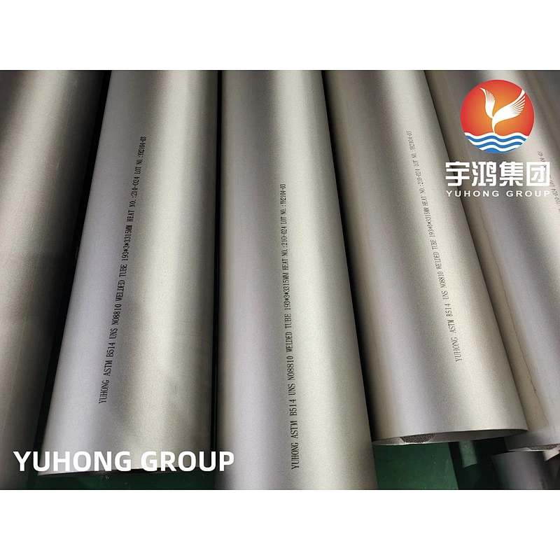 ASTM B514 Incoloy 800H NO8810 WELDED TUBE