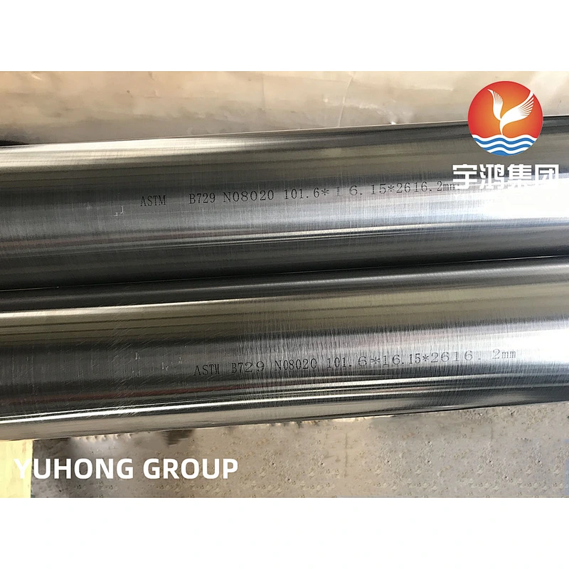 ASTM B729 B464 B468 NO8020 Alloy20 SMLS PIPE