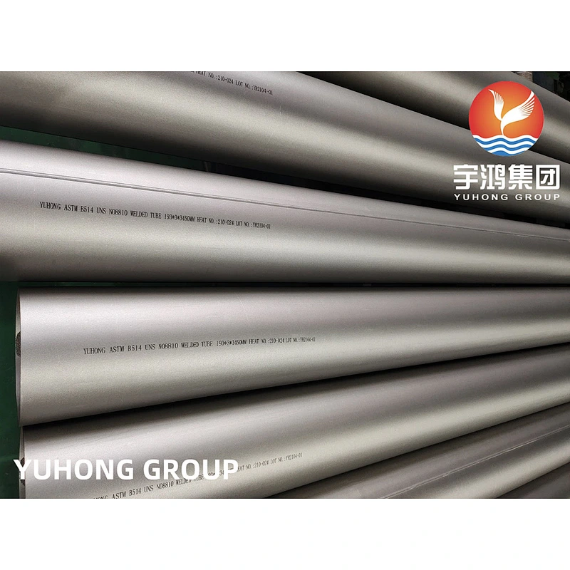 ASTM B514 Incoloy 800H NO8810 WELDED TUBE