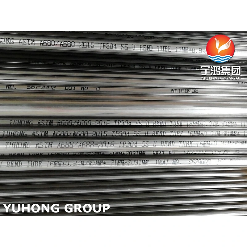 ASTM A688 TP304 SS U Bend Tube for Feedwater and Heater
