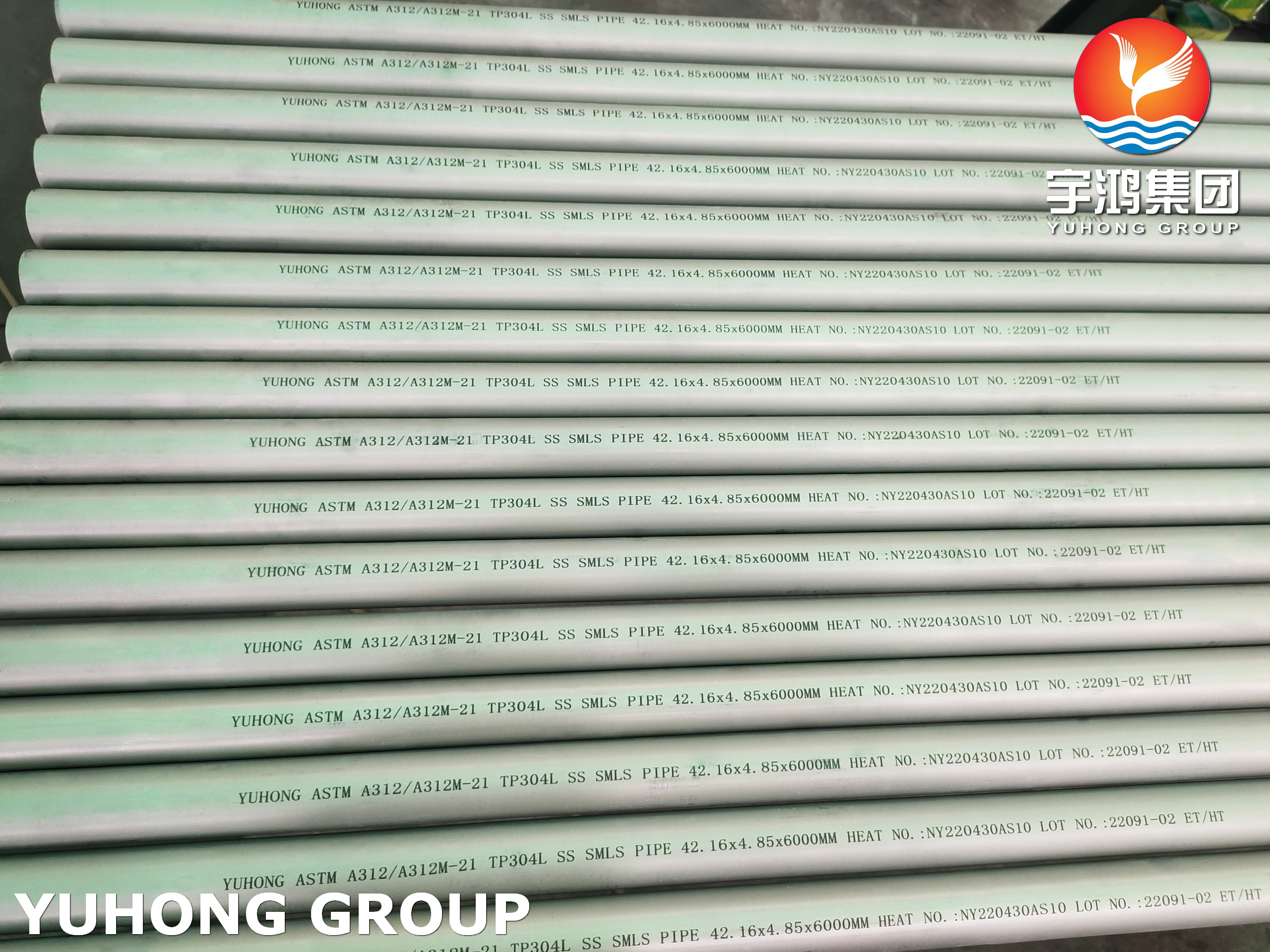 YUHONG ASTM A312 TP304L STAINLESS STEEL SEAMLESS PIPE