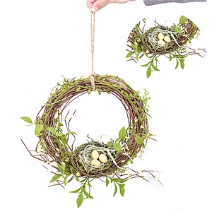 Real Touch Artifical Plant Spring Floral Easter Wreath Arts And Crafts Decoration Wreath