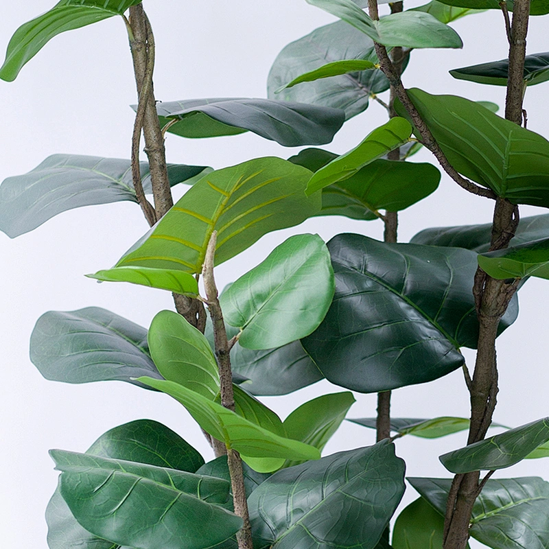 Most Popular New Design Decorative Fabric Artificial Leave Stem Ornamental Greenery For Wholesale
