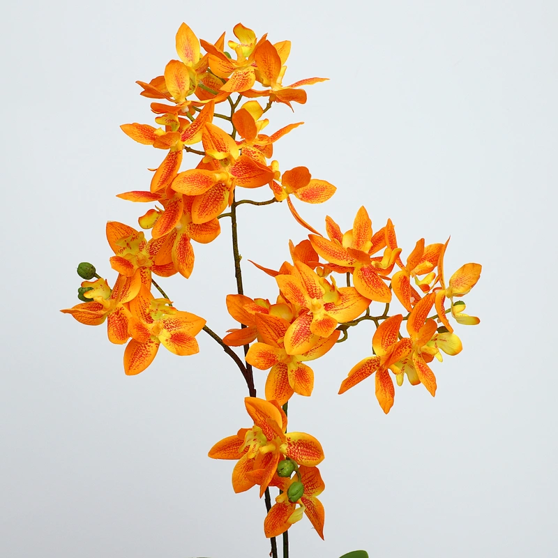 High Quality Real Touch  Artificial Flower Faux Water Cymbidium Butterfly Orchid For Home Decoration