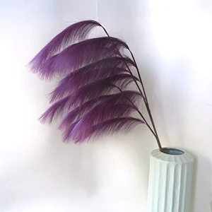 Artificial flower faux reed/artificial flower plants pampas grass dried for home decor