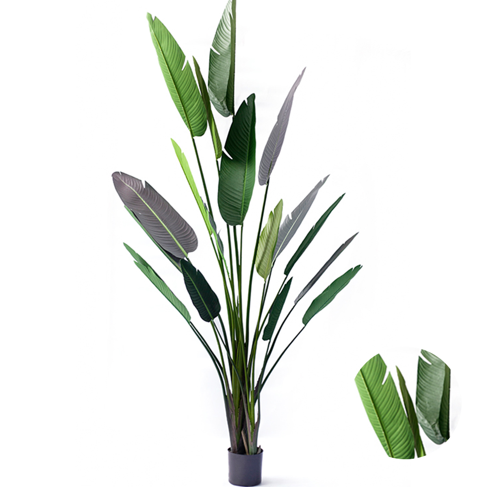 Plastic Charm Artificial Traveller's Banana Tree Most Popular Greenery Banana Leaf Tree