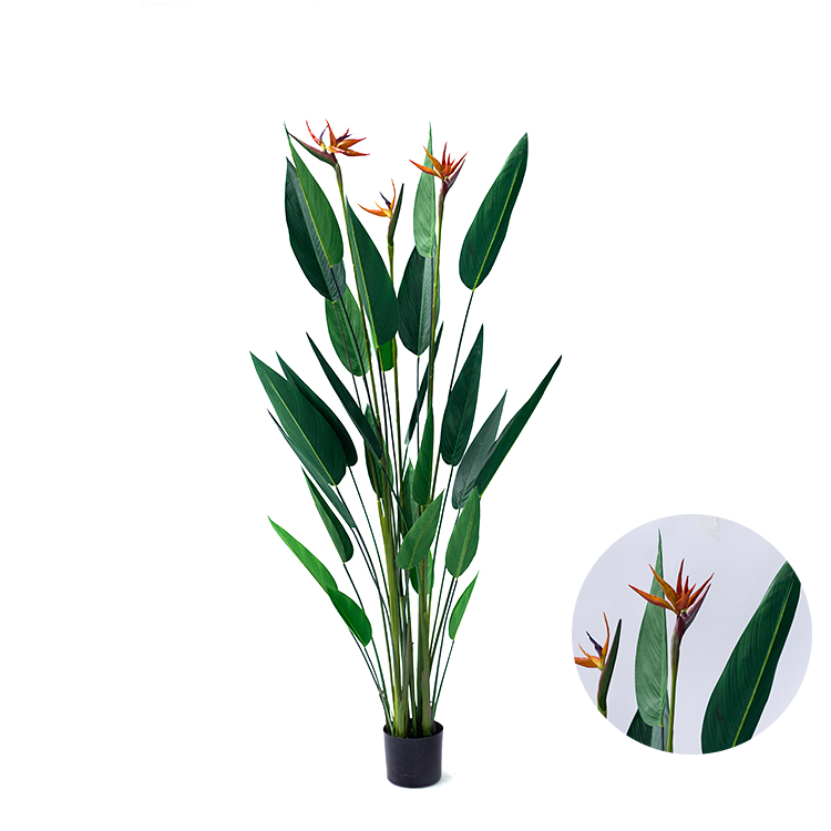 Hot Sale Good Quality indoor artificial Paradise Bird Garden Artificial home artificial plants Paradise Bird for sale